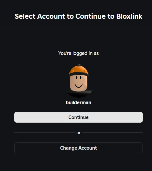 Roblox authorize account page